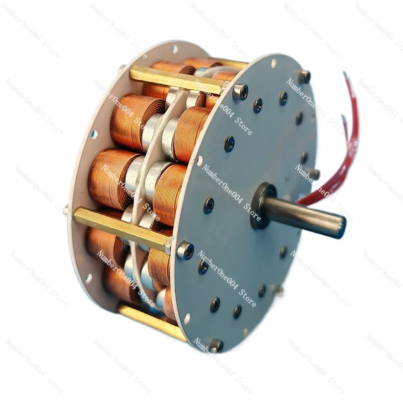 

Двухслойный дисковый генератор с железным сердечником для сверхнизкоскоростного, многополюсного, сильного магнитного трехфазного генератора переменного тока