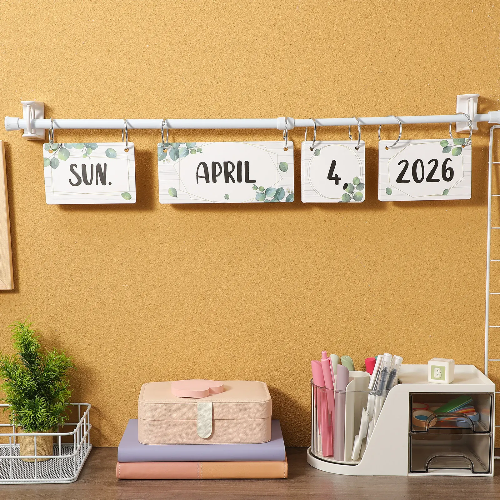 

1Set Classroom Flip Calendar Set 2025-2028 Long Term Use Math Calendar Number Learning Tool Bulletin Board Decor Teacher