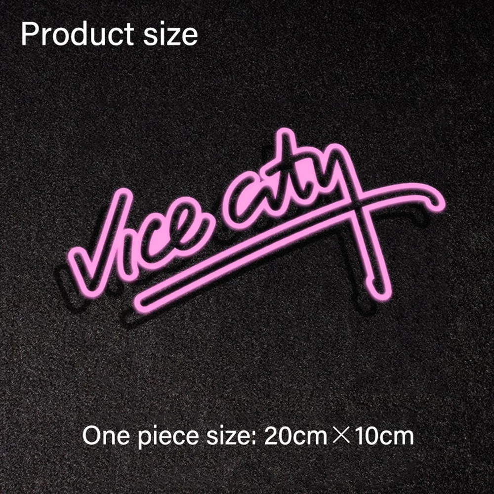 

Gta Vice City Logo Windshield Decorative Decals Car Stickers Personality Creative Stickers For Automobile Exterior Accessories