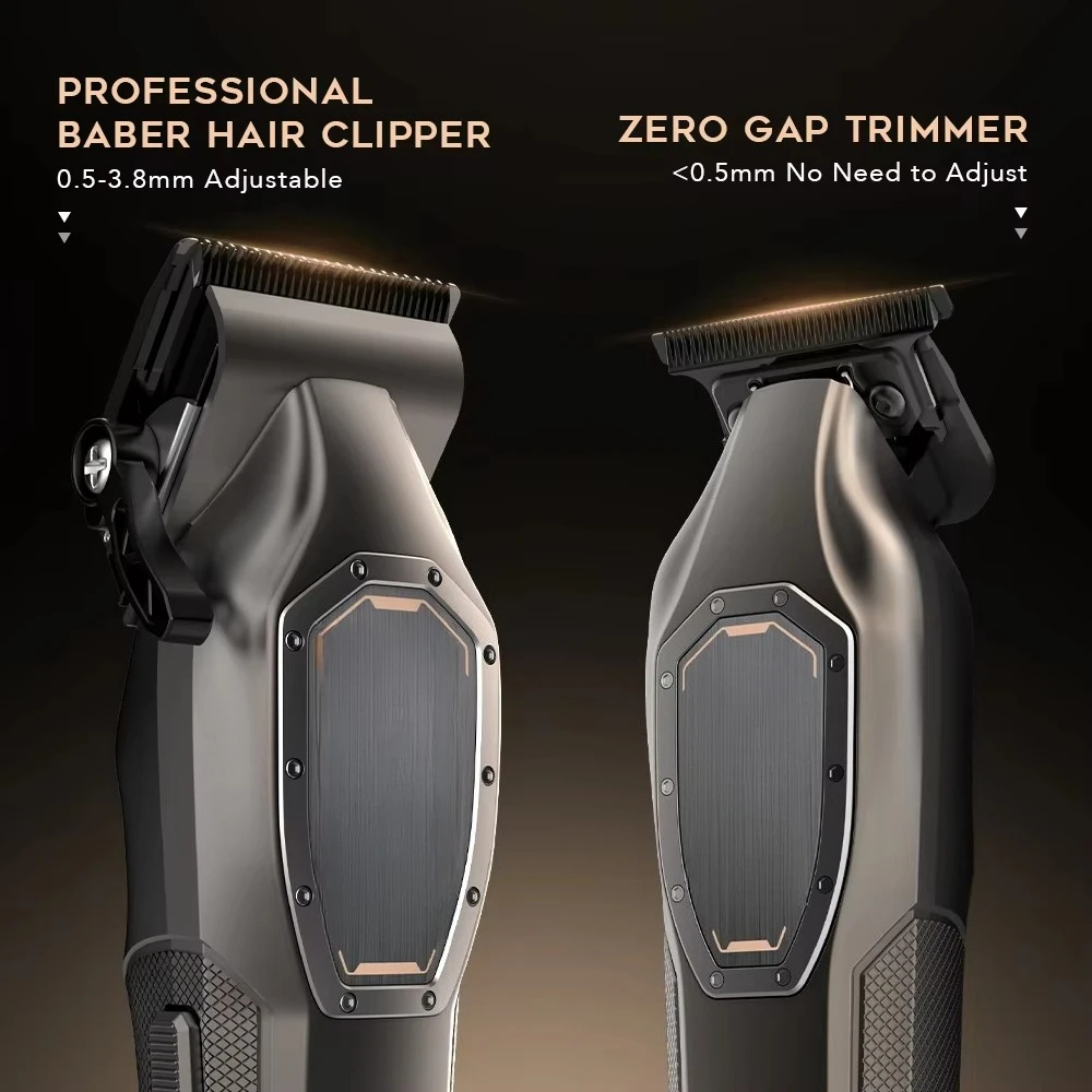 Professional Electric Brushless Hair Trimmer & Clippers 7000 RPM Cordless Adjustable Combs Set
