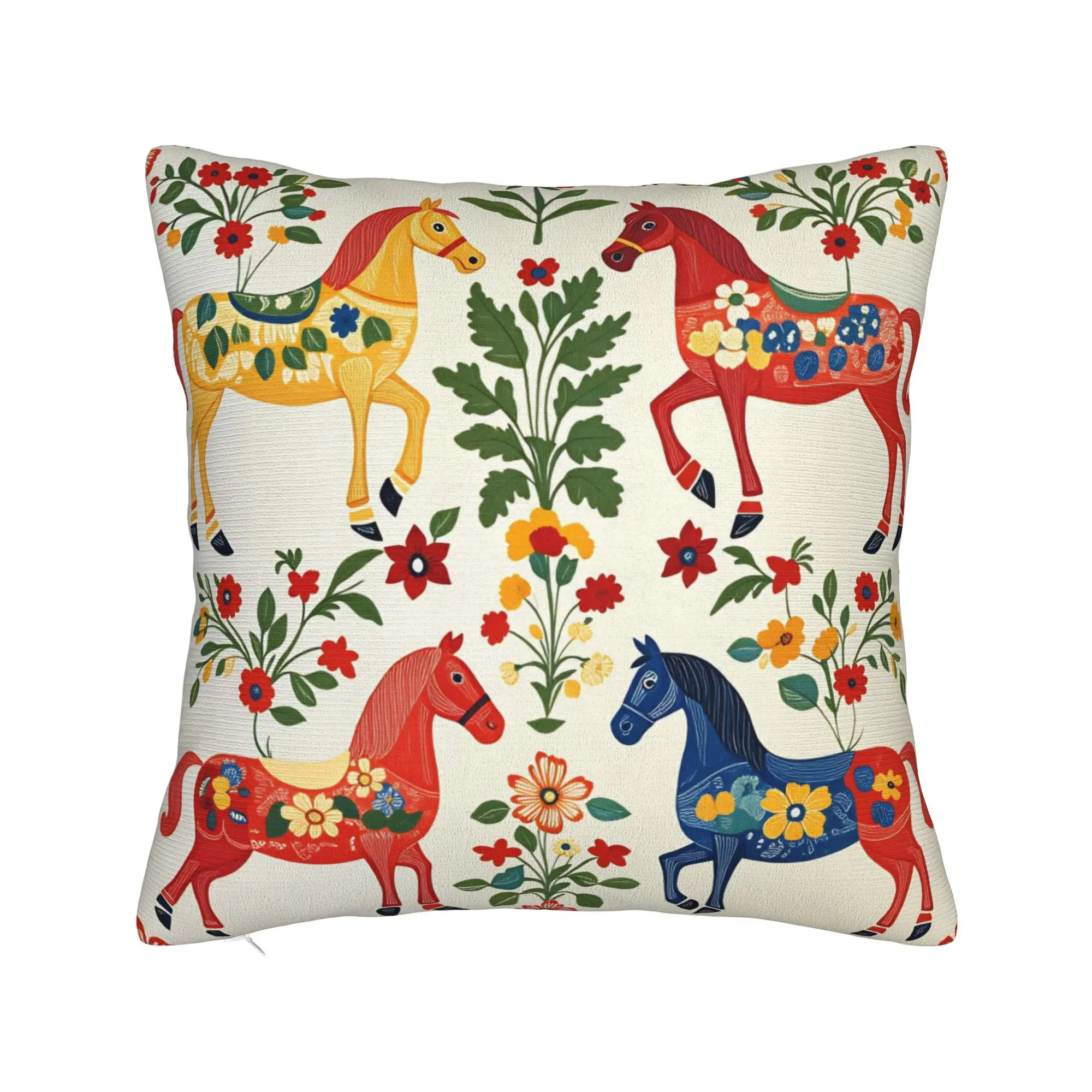 Classical  Luxury Horse Pattern Pillow Cover  Design Cushion Cover Funny Pillow Case For Living Room Chair