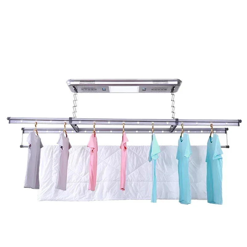 Automation Drying Rack Lifting Electric Cloth Laundry Hanger Electric Ceiling Clothes Drying Rack