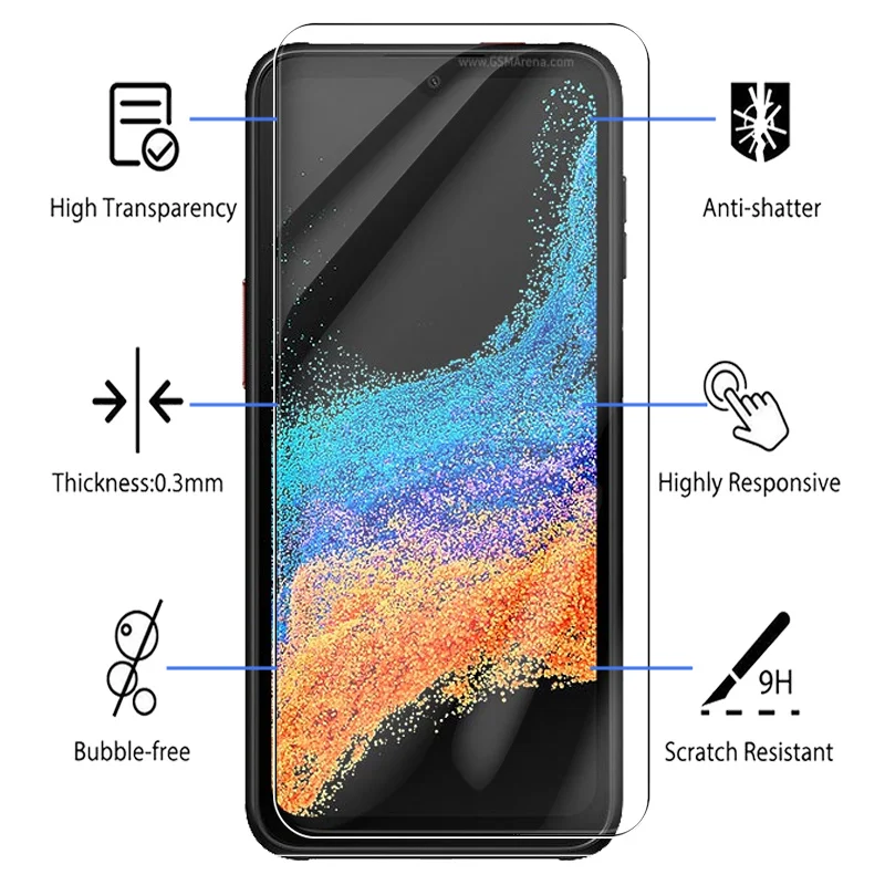 4Pcs Tempered Glass For Samsung Galaxy Xcover Pro 2 Pro2 Xcover6 Pro sumsung X cover 6 Pro 6Pro Case Protective Armor Film Cover