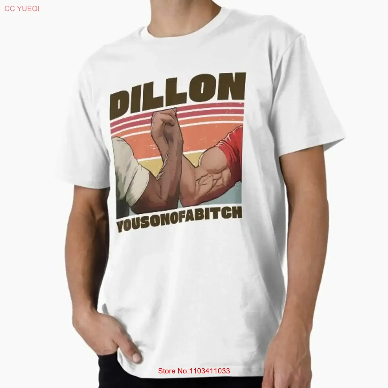 Camiseta Masculina Vintage com Citação do Filme Predador Dillon Premi, Fabricada nos EUA, Tamanhos S a 5XL, Estilo Streetwear Lavado, Respirável, Macia e Versátil, Casual