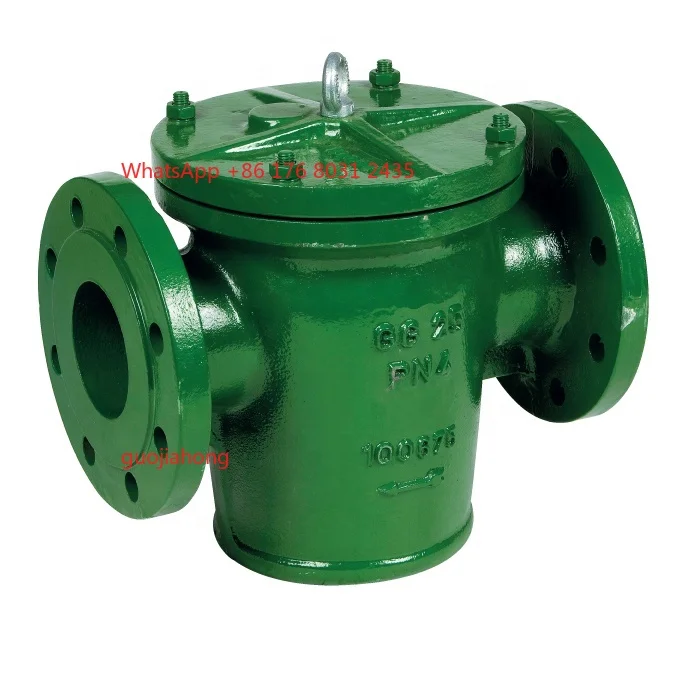 

Mud Box Straight Type Cast Iron Body Bolted Cover Stainless Steel Basket Flanged & Drilled PN10