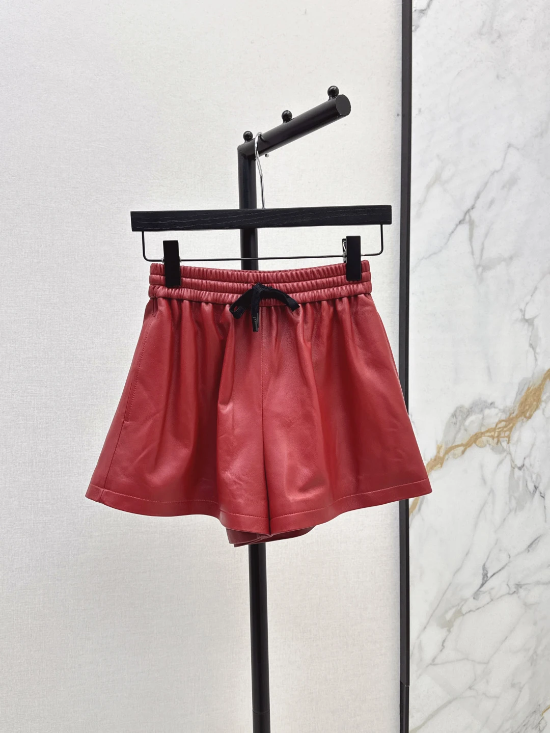 

Genuine Leather Shorts - Drawstring Waist, Slim-Fit & Ultra Soft