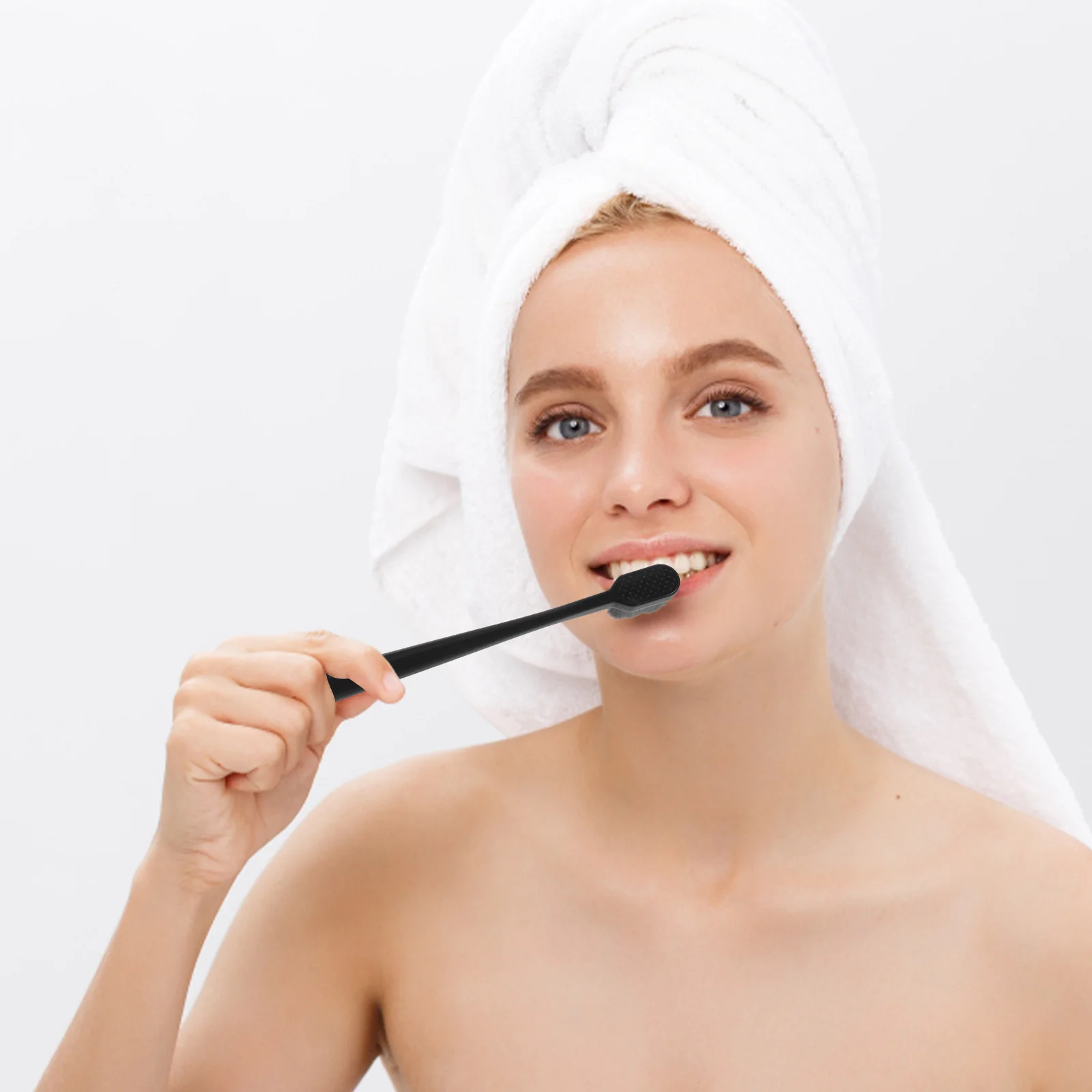 

4 Pcs Toothbrush Soft Adult Travel Toothbrushes for Adults Black Pregnant Woman