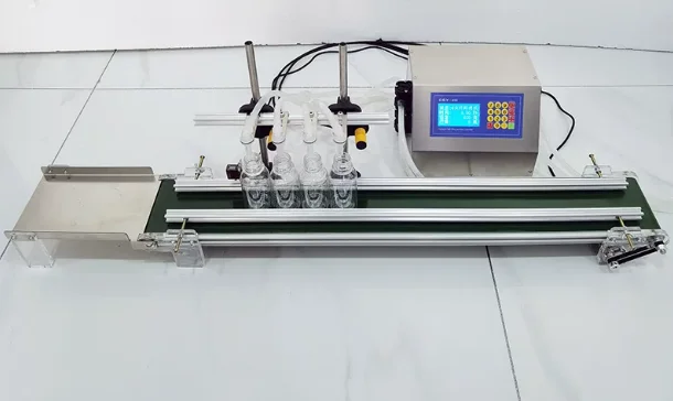 CSY-4H1200 Automatic Peristaltic Pump Small Liquid Filling Machine Four Line Conveyor Belt Filling Machine