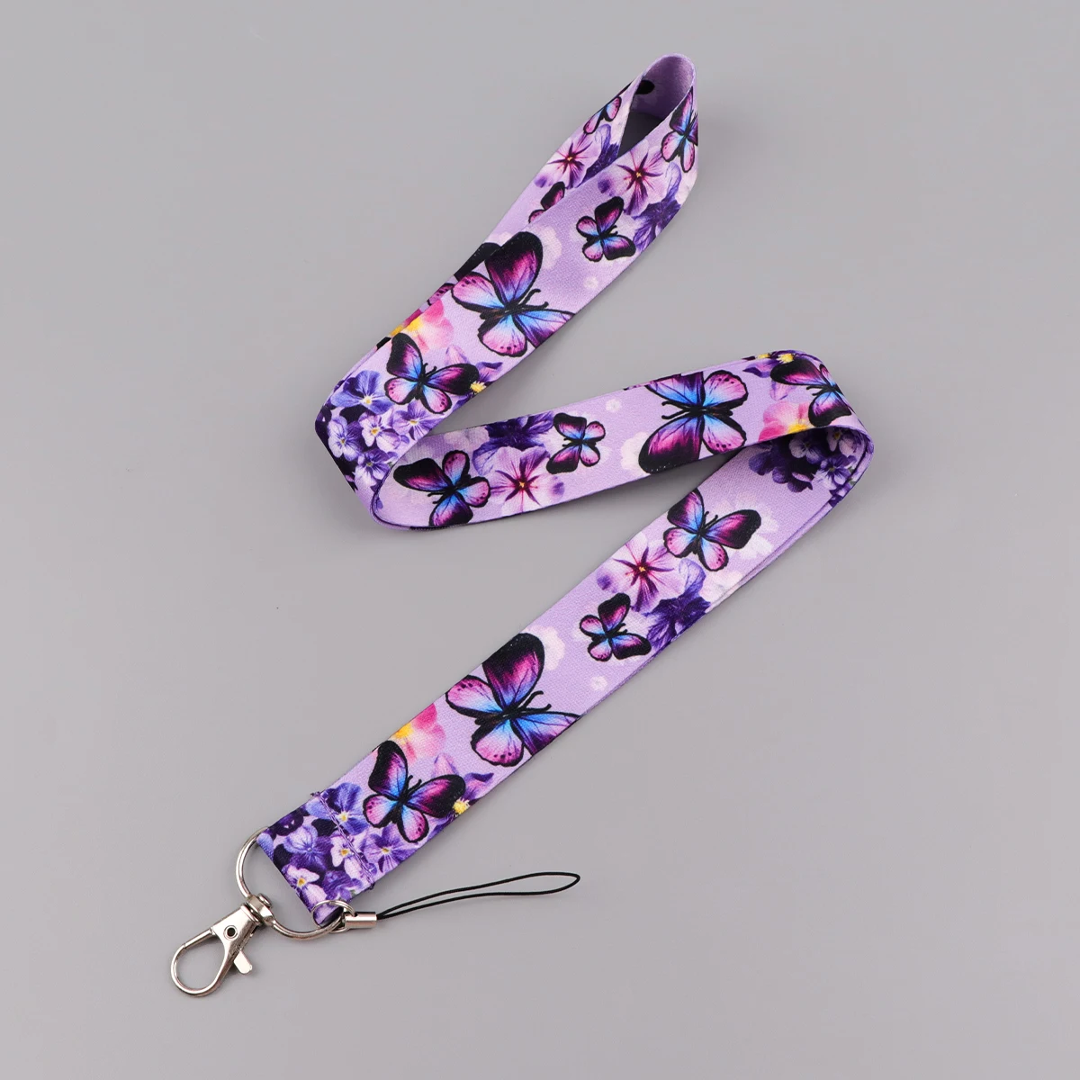 Floral Butterfly Leaf Lanyard for Key Neck Strap Lanyard Card ID Badge Holder Key Chain Key Holder Keyring Accessories Gifts