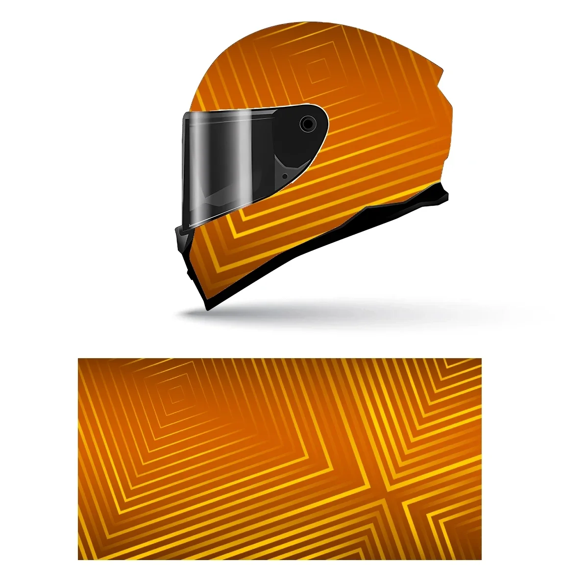 

Крутая геометрическая линия, современная полная наклейка на шлем, мотоциклетный шлем, гоночная графическая наклейка, виниловая пленка, декоративная наклейка на шлем