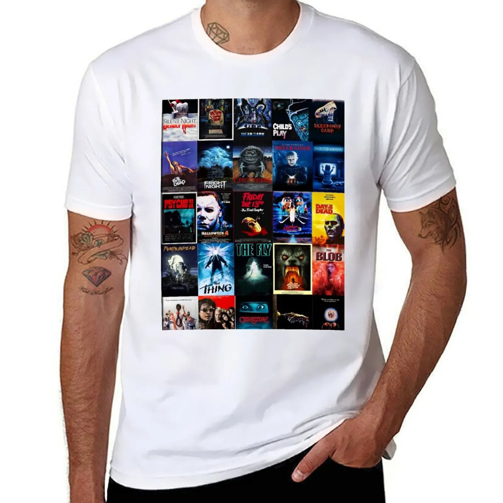 

1980s Horror Classics T-Shirt man t shirt cotton high quality funny t shirts cotton T-Shirt