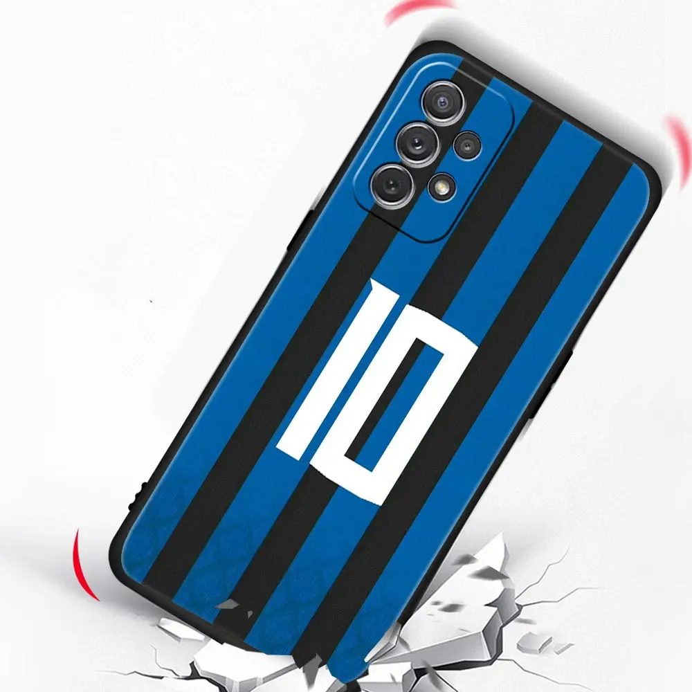 FootBall Number 7 10 Soccer Phone Case for Samsung Galaxy A13 A51 A71 A21S A12 A11 A31 A41 A23 A53 A73 A52 A32 5G A03S A01 Cover