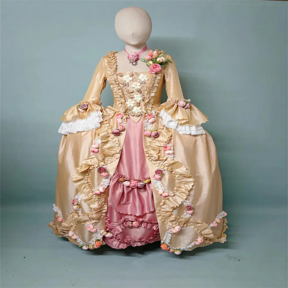 

Robe a la francaise 18th century Marie Antoinette Rococo Baroque Dress French Court Ball Gown