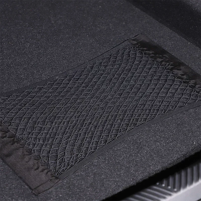 

Car Accessories For BMW 5 Series G60 G61 G68 2024-2025 Black Car Trunk Double Mesh Organizer Cargo Organizer