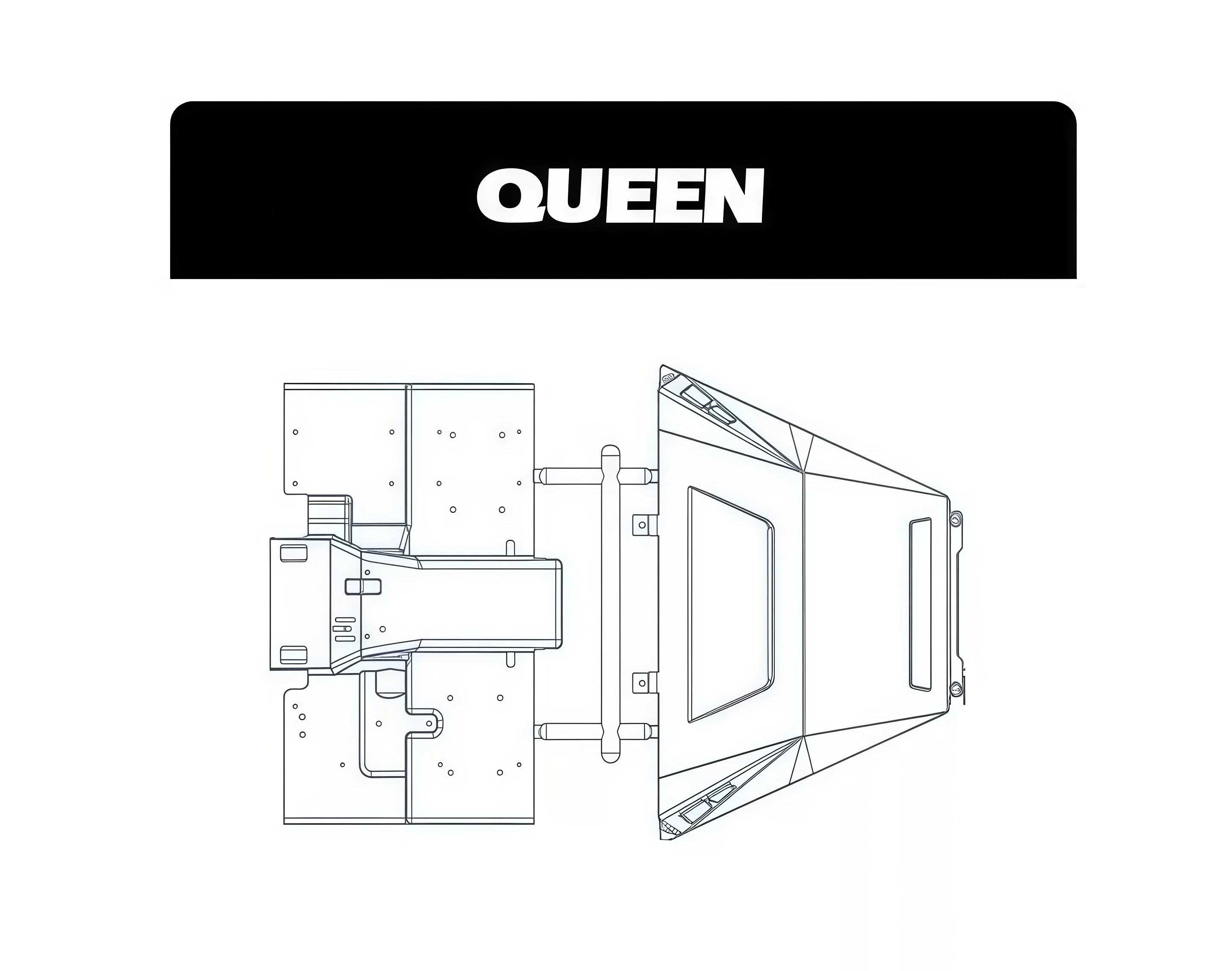 Części zamienne Capo QUEEN RC (Maska/Deska rozdzielcza/Siedzenie/Wentylator/Skrzynka narzędziowa)