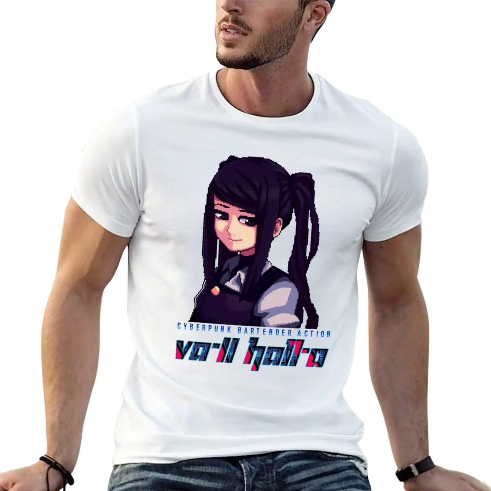 Julianne Stingray VA-11 Hall-A T-Shirt man t shirt graphic man t shirt cotton t shirt men 100% cotton luxury brand T-shirt