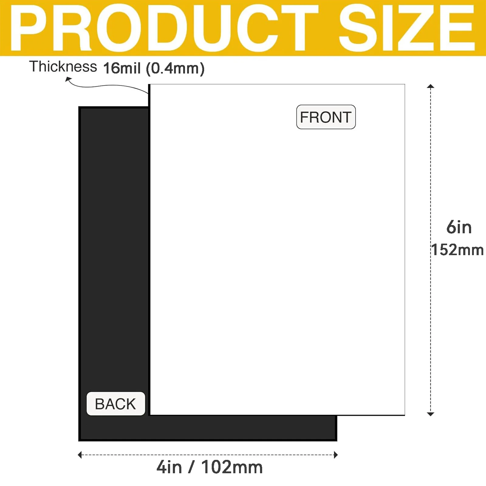 10 Printable Magnetic Sheets, 4 Inch × 6 Inch Glossy Non-Sticky Flexible Paper, Suitable for Inkjet Printers, DIY Photo Magnets