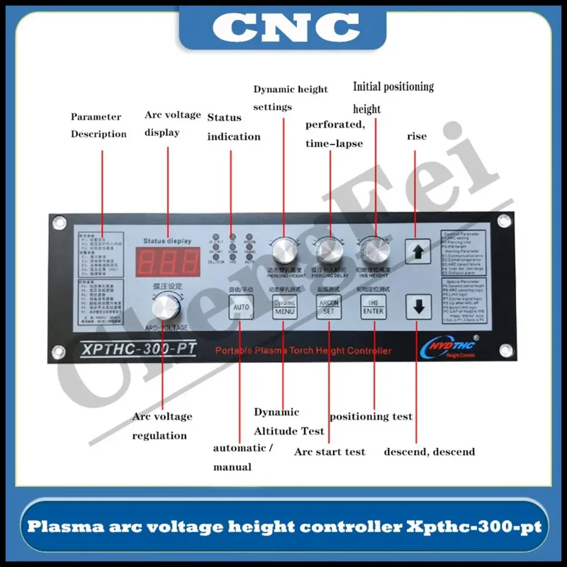Cnc لهب البلازما HYD Xpthc-300-Pt قوس الجهد الارتفاع تحكم قطع بندقية الارتفاع التلقائي المقتفي Cyclmotion