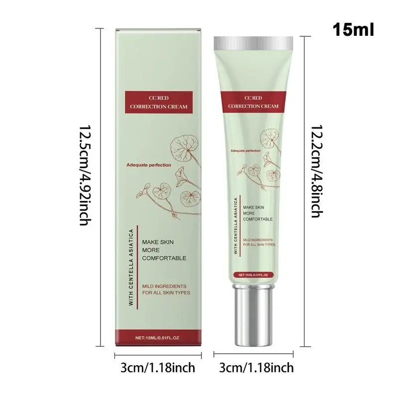 15 ミリリットルツボクサ CC クリーム高カバレッジ防水色変更明るい CC クリームフェイスコンシーラー BB クリームフェイスメイクアップベース