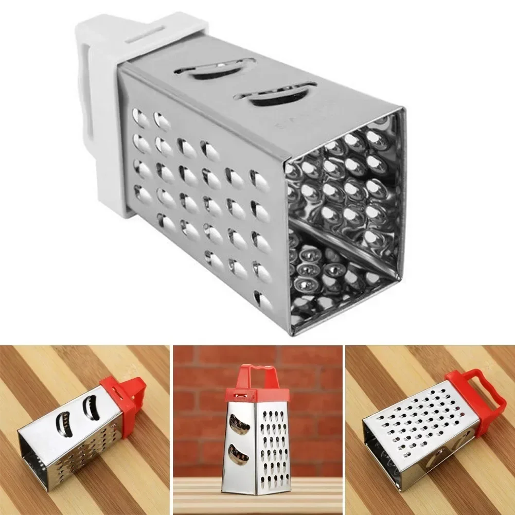 Multifunctional Mini Four-Sided Slicer Stainless Steel Slicer Cheese Grater Potato Carrot Grater Slicer Kitchen Tool