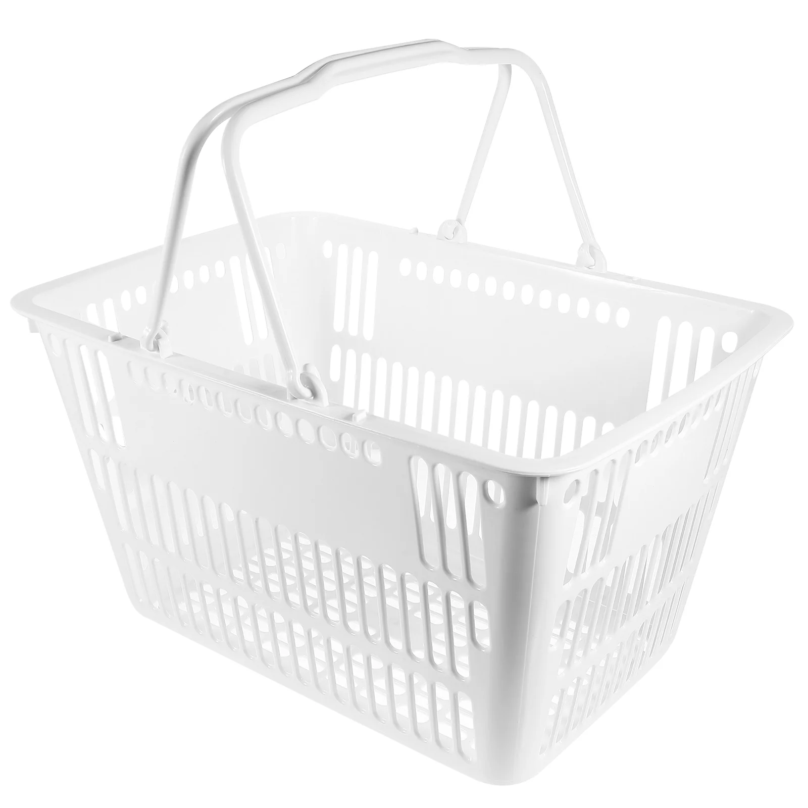 Portable Shopping Basket Storage Container Kitchen ganizer Bathroom Holder Plastic Pantry Bin Supermarket Cart Home Storage