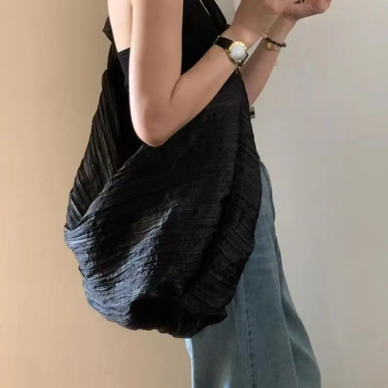 

High-Capacity Shoulder Bag Women Korean Fashion Simple Canvas Casual Shoulder Bag Pures and Bags Crossbody Girls