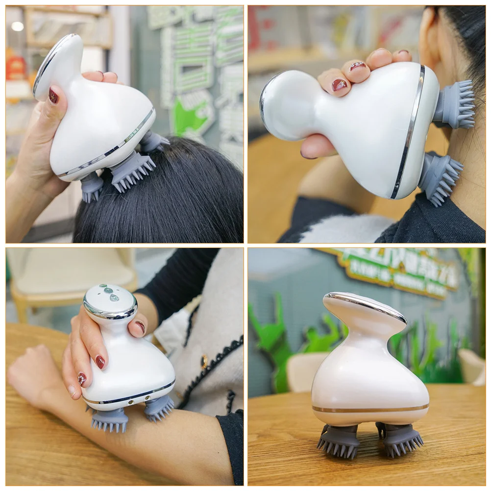 

1 комплект портативного массажера для кожи головы с уникальными массажными когтями, электрическая машина для ухода за головой, расслабляющая машина для облегчения головной боли, путешествий