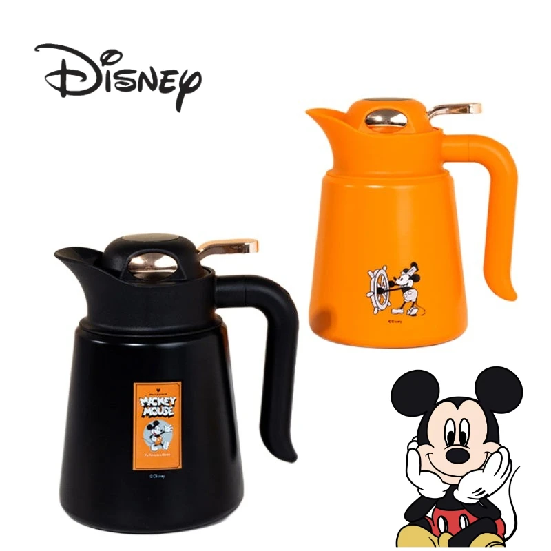 

Disney Mickey cartoon cute thermos creative 316 stainless steel large capacity home office press type kettle gift wholesale