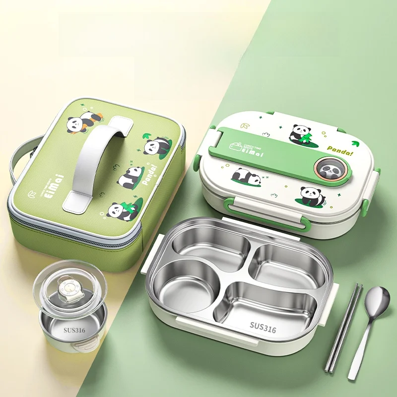 

Children's Lunch Box Elementary School Boys Grade One 316 Stainless Steel Insulated Compartmentalized Food Container for School