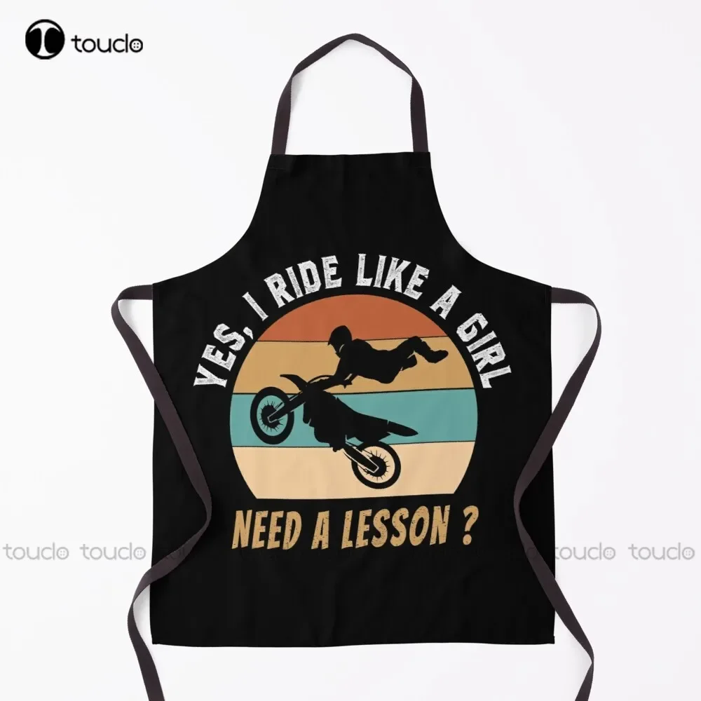

Yes I Ride Like A Girl Need A Lesson / Забавный мотокросс, винтажный подарок / фартук для езды на велосипеде, фартуки для женщин, мужчин, унисекс, для взрослых