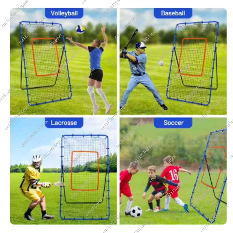 Portable Baseball Softball Rebound Net Detachable Training Target Practice Backstop Thickened Pitching Hitting Trainer