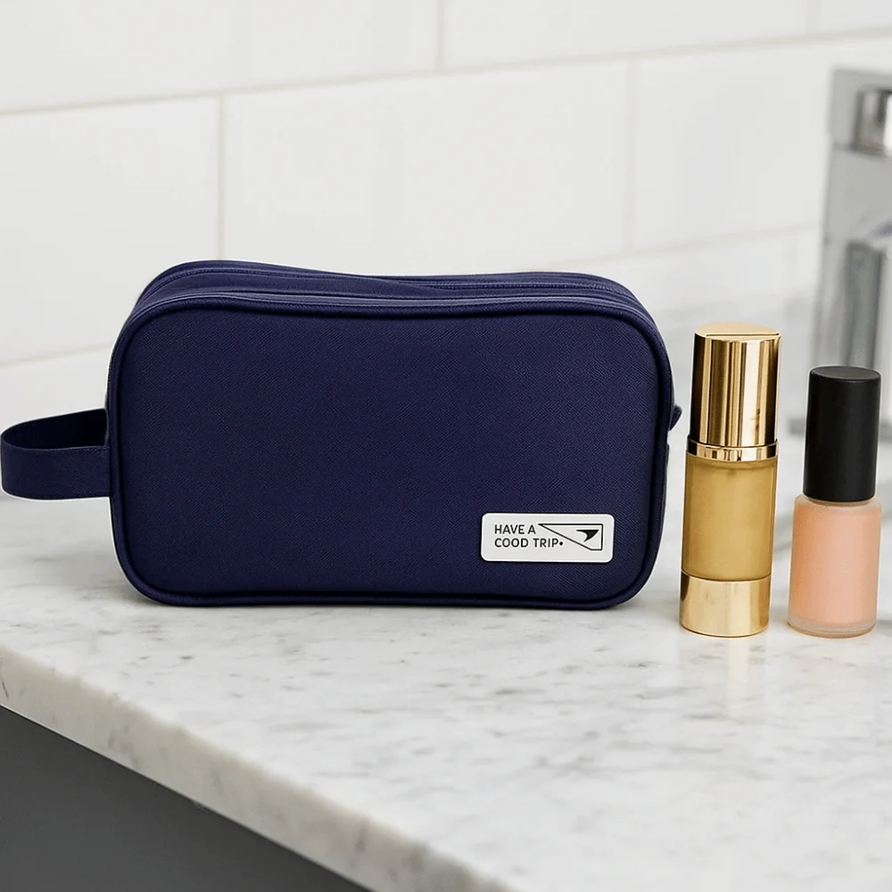 Dry Wet Separation Travel Cosmetic Bag Large Capacity Dustproof Travel Makeup Bag Handheld Beauty Wash Pouch for Home