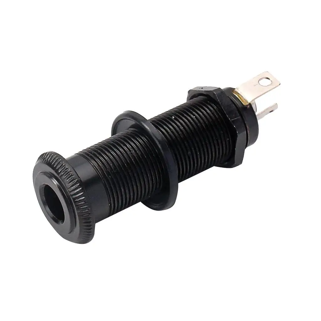 Guitar Input / Output Stereo Cylinder Flush-mounted Socket Suitable for 12 Mm