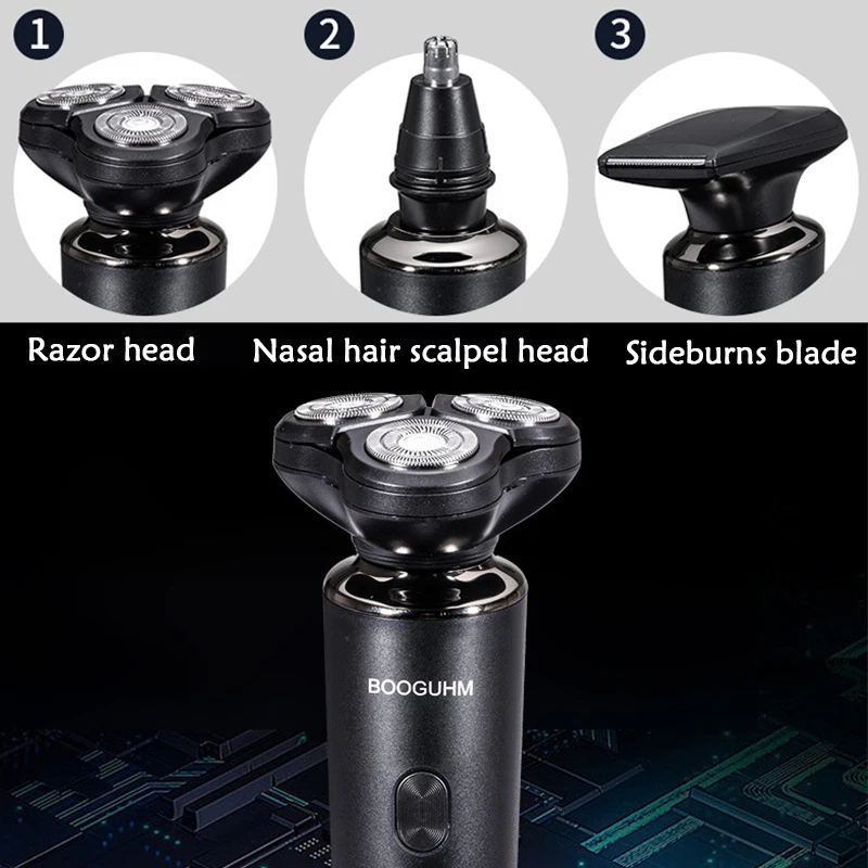 3 in1 Rechargeable Nose Ear Hair Trimmer For Men Grooming Kit Origina Electric Eyebrow Beard Trimer Nose And Ears Trimmer