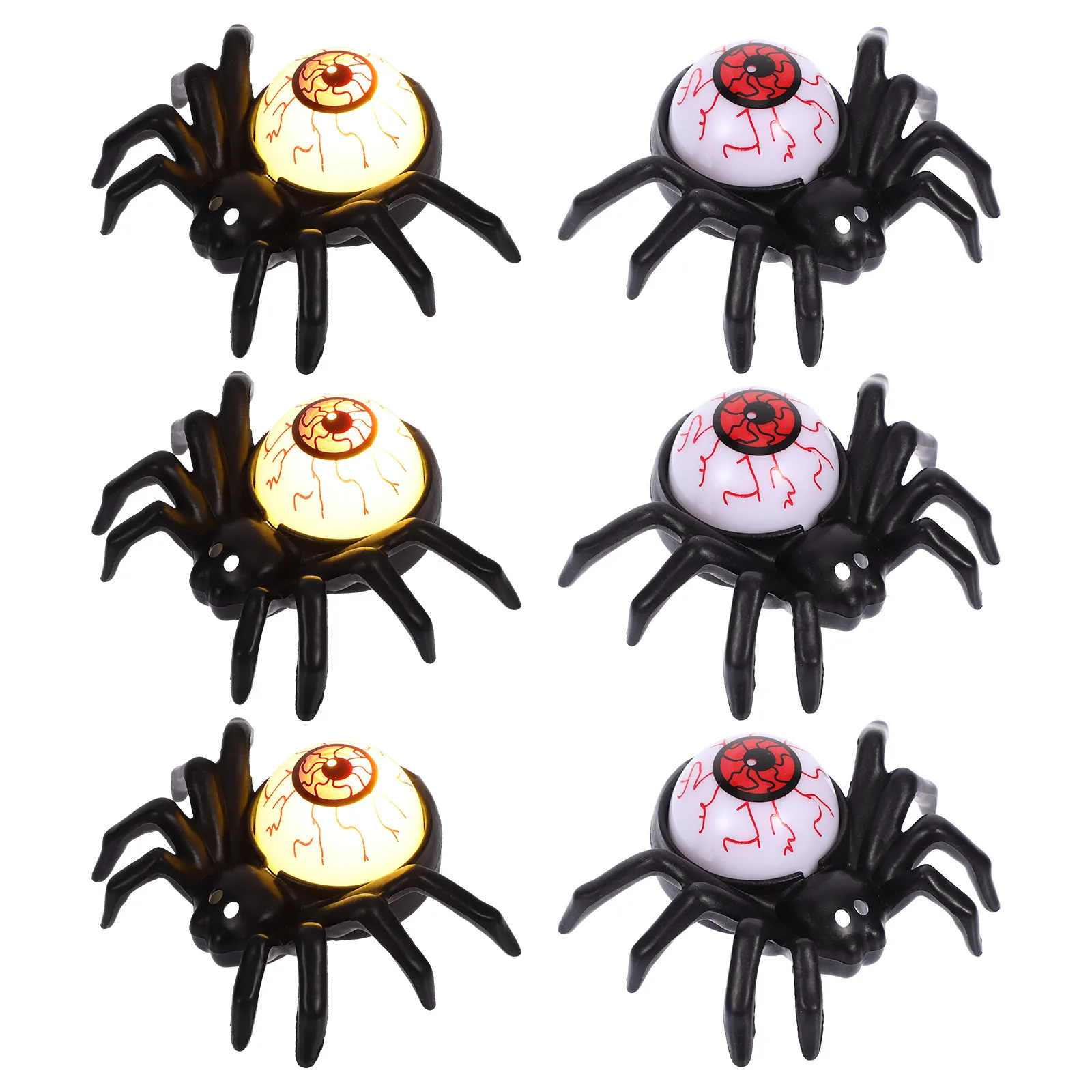 

6pcs Spooky Halloween Led Light Lamp LED Spider Halloween Decoration Party Favor Spooky Festival Lights Indoor Outdoor