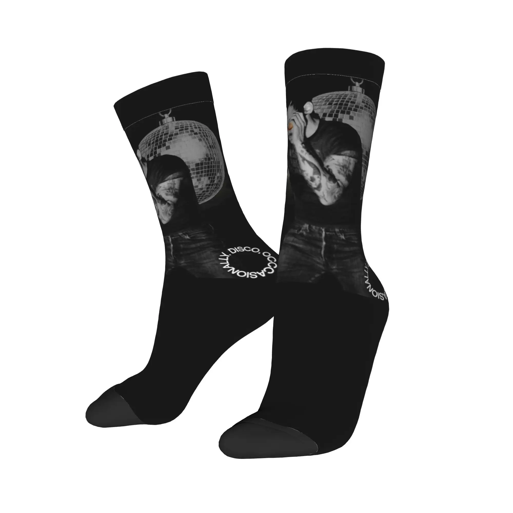 New Male Men Socks Harajuku Harrys Styles Kiss All the Time Disco Occasionally Sock Aperture Graphic Women Socks Spring Winter
