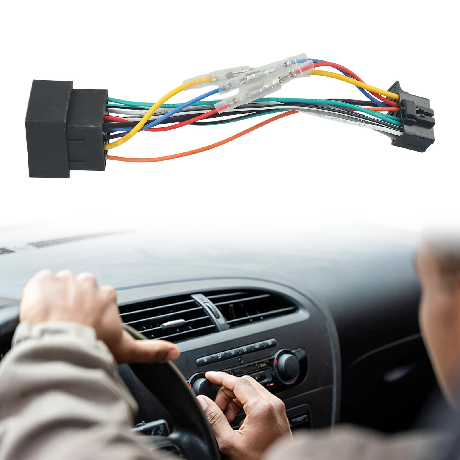 Car Stereo Radio Connector ISO Plastic+Metal Wiring Harness 16 Pin 185mm Long For Pioneer 2003-On High Quality