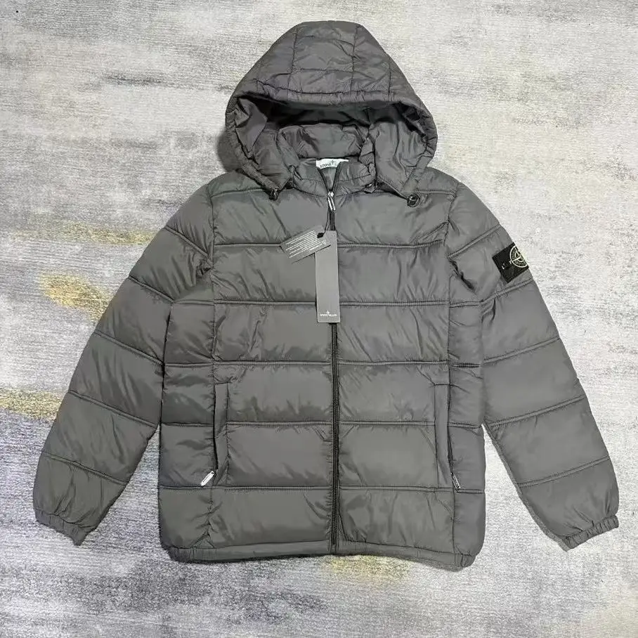 شارة مطرزة سترة فضفاضة سميكة جديدة معاطف قطنية أمريكية كلاسيكية للرجال سترة شتوية دافئة مقاومة للرياح ملابس رجالية