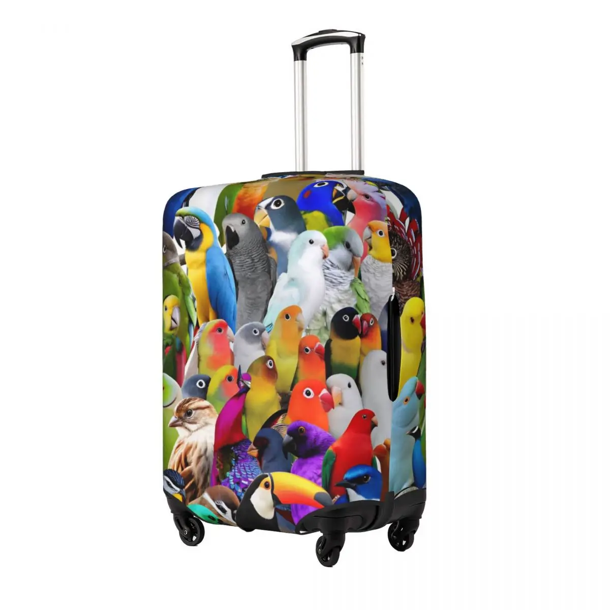 Cute Birds Parrot Suitcase Cover Travel Holiday Elastic Luggage Case Protection