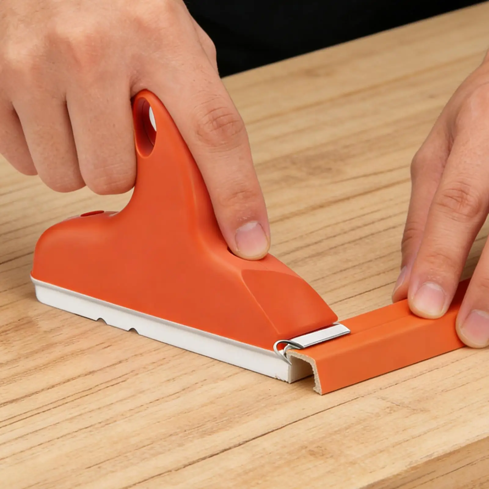 

Edge Banding Trimmer Heavy Duty Woodworking Edge Banding Glue Brushing Tool with Stainless Steel Blades