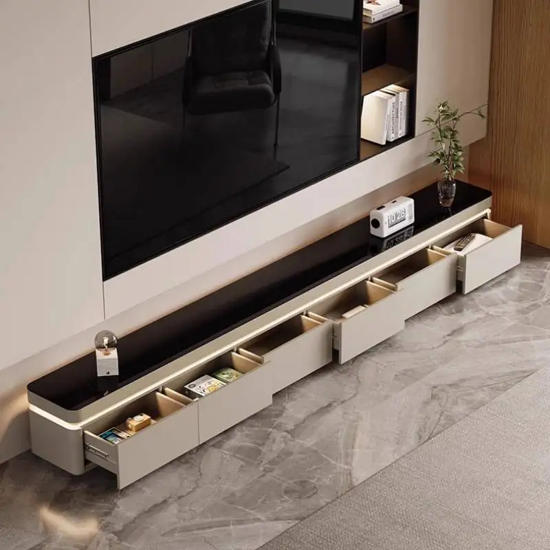 

Italian Extendable Tv Cabinet Natural Classic Black Designer Tv Stands Indoor Saving Long Mueble Televisor Furniture For Home