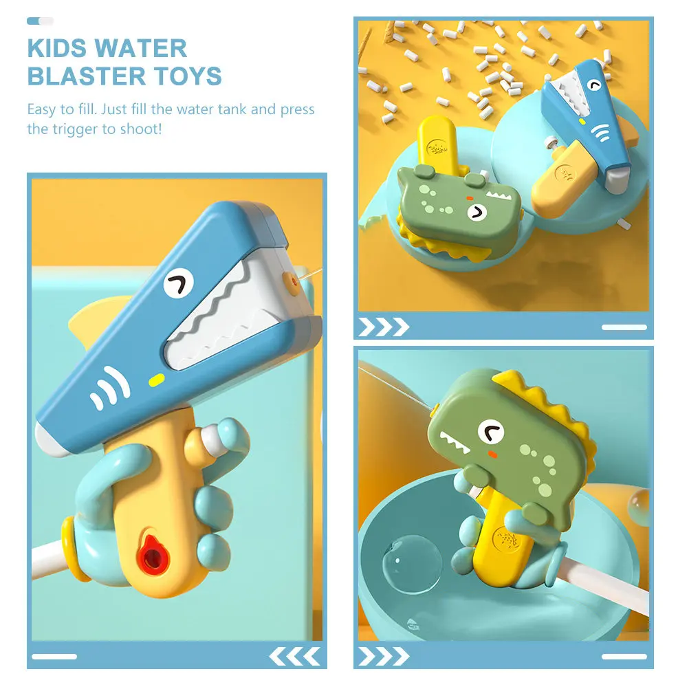 

Набор из 2 водных пистолетов в виде животных, маленькие водные бластеры для детей и взрослых, для летних игр на пляже, пластиковые, без протечек