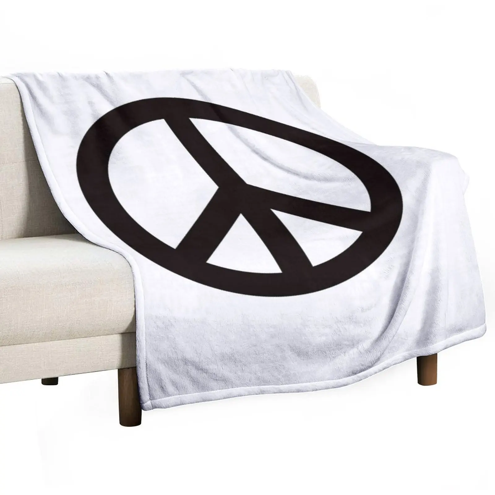 

Peace sign symbol Throw Blanket Nap Hair Soft Retros Blankets