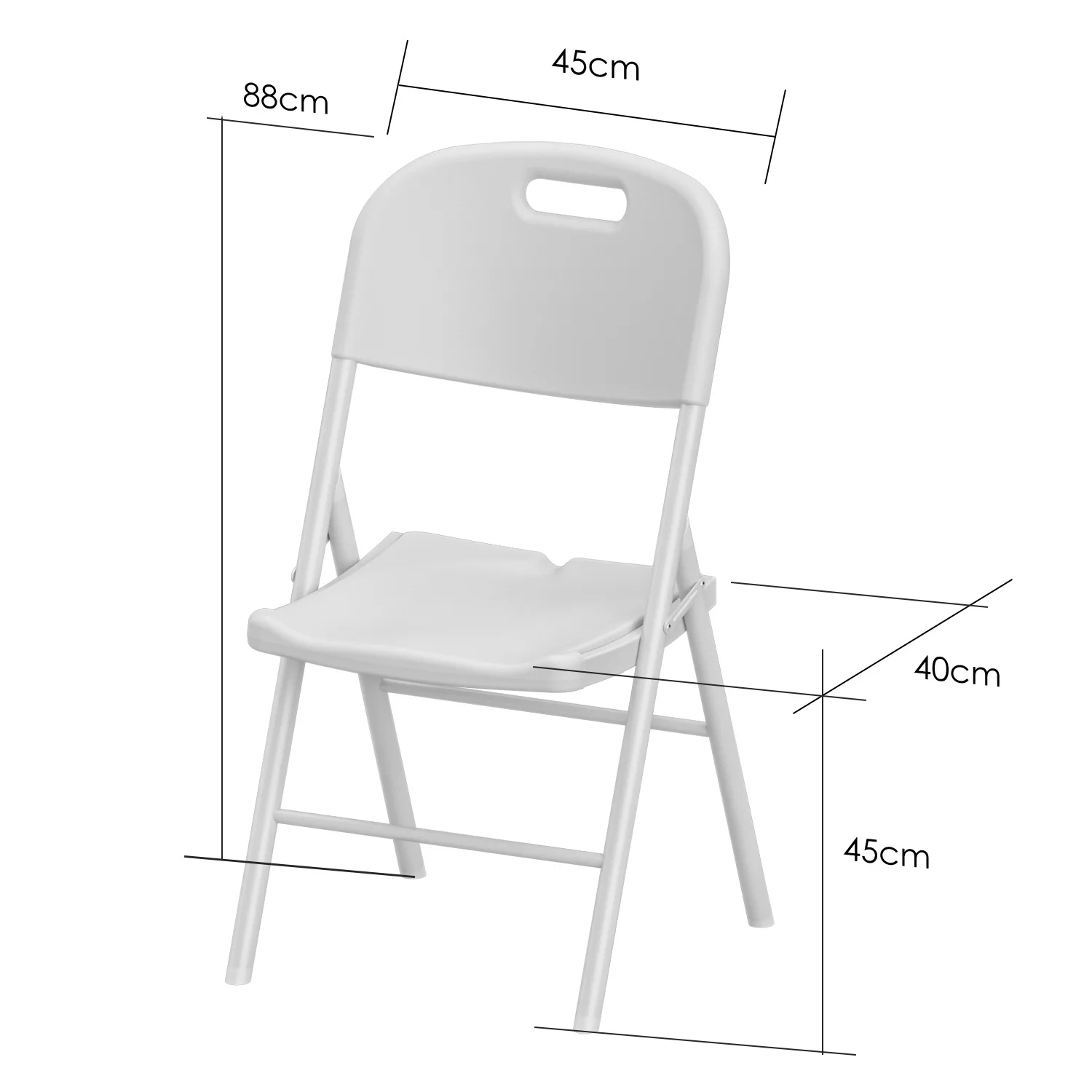 Folding Portable backrest Plastic office Computer chair