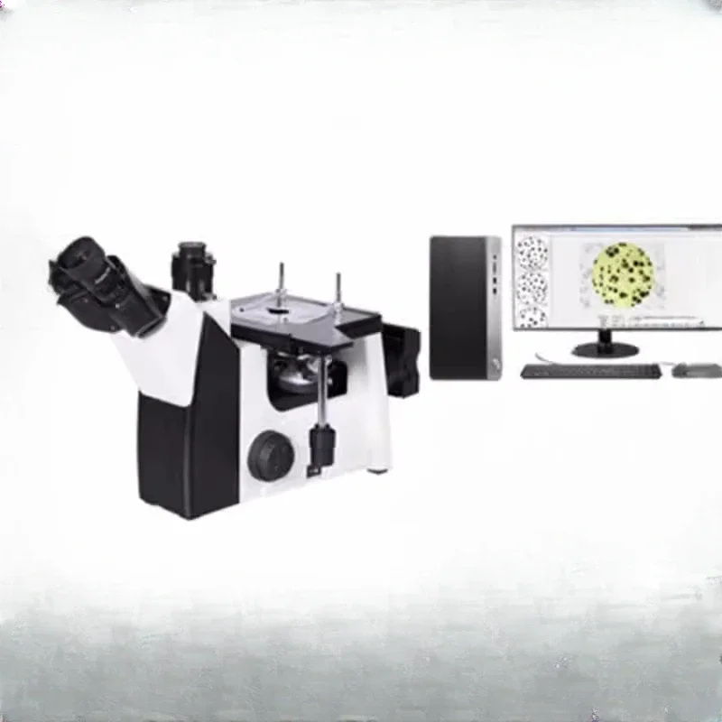 Analysis of Martensite in Ductile Iron by Micrograph with Trinocular Inverted Microscope Analyzer