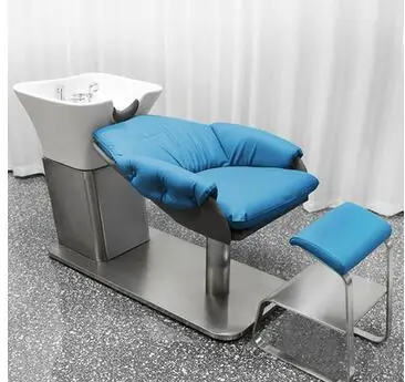 

Half lying barber shop flushing bed European simple hair salon special shampoo bed high-end Salon