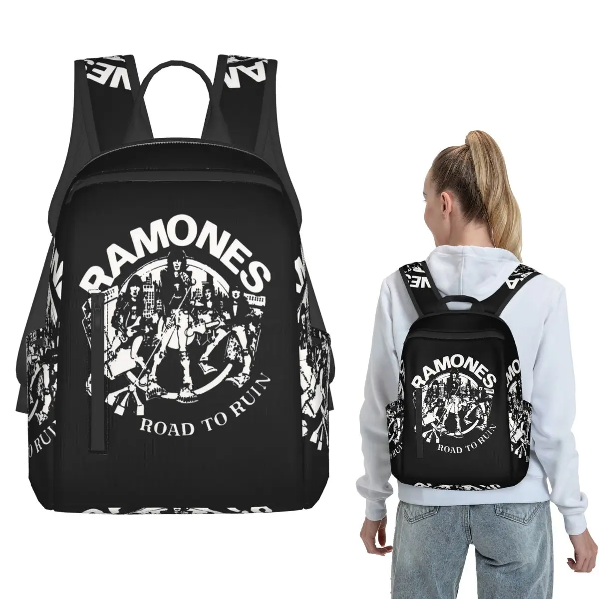 

Best Album Music Band Backpack Daypack Kids BookBag School Bag Shoulder Bags for Men Women