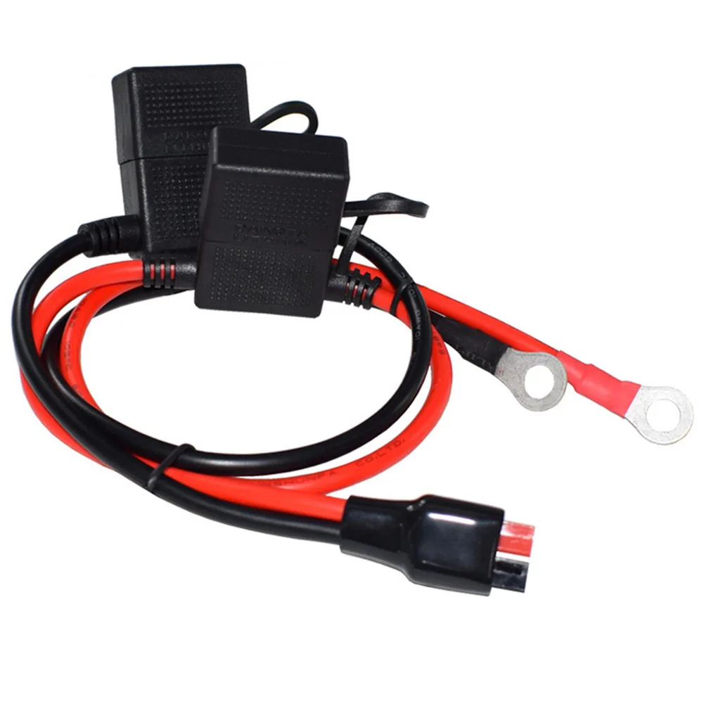 

O-Terminal to Connector Cable Rated 30A with Integrated Fuse for Vehicle Wiring Applications 5.31mm2 Tinned Copper