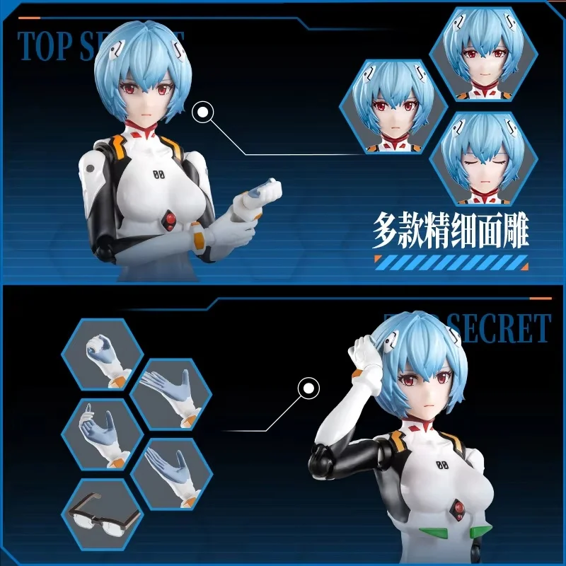 

New Product Blokees Toy Figure Of Evangelion Eva Miracle Edition Ayanami Zero Battle Suit Figurine Model Toy Halloween Gift
