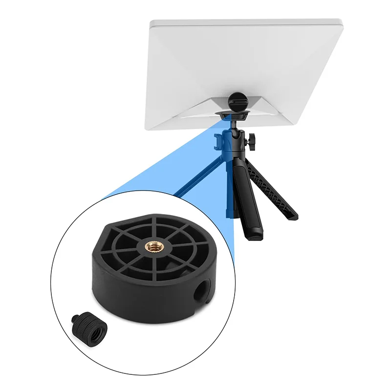 Per Starlink Mini Adattatore per treppiede Supporto per treppiede in lega di alluminio 1/4 "~ 20 e 3/8" ~ 16 Morsetto di fissaggio filettato o altra staffa di fissaggio
